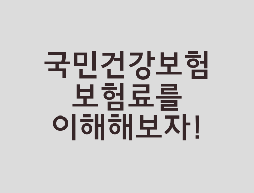 국민건강보험-보험료
