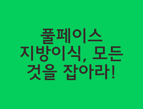 풀페이스지방이식
